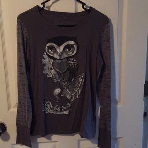 Long sleeve owl shirt